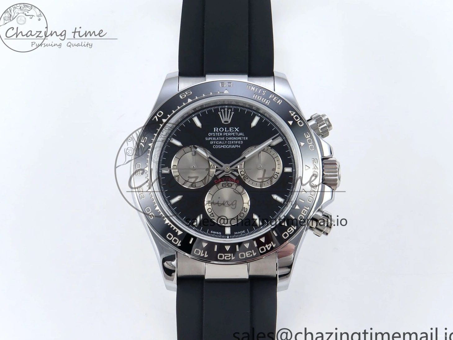 MiroTime 0411 Daytona 126519 QF 1:1 Best Edition Black Gray Dial on Oysterflex Strap QF4131 V Vibrant 340